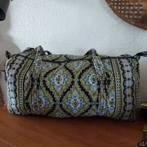 Vera Bradley duffel bag in the retired Cambridge pattern